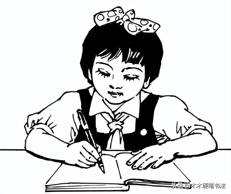 小学生正确写字姿势和执笔方法，家长给孩子收藏起来